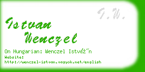 istvan wenczel business card